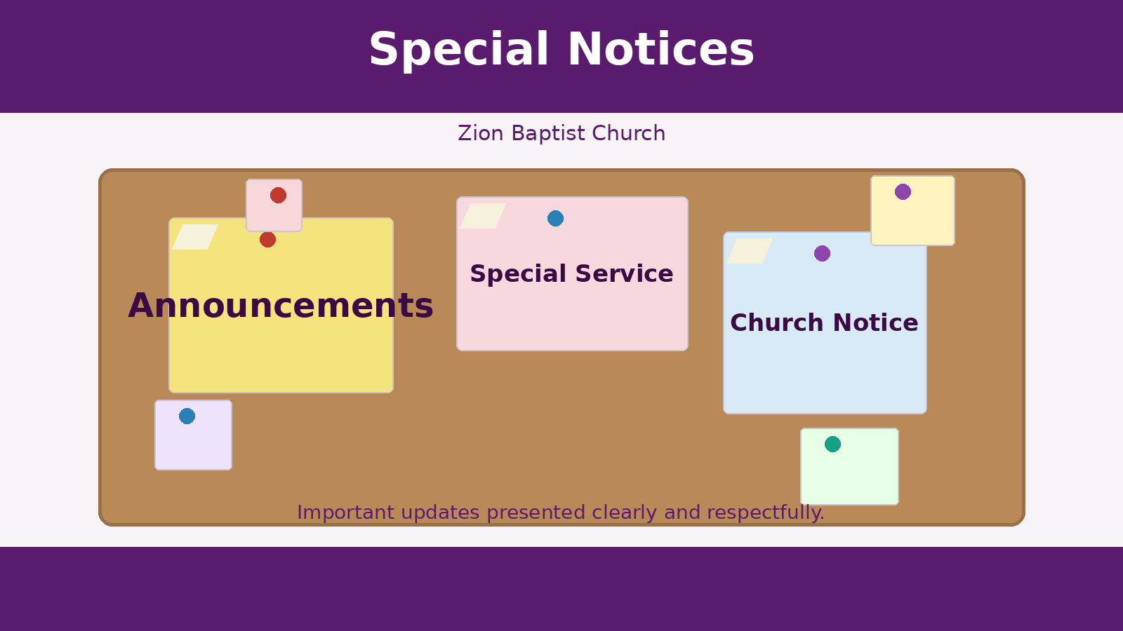 Special Notices
